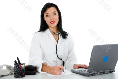 young doctor with stethoscope