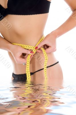 beautiful girl with  meter