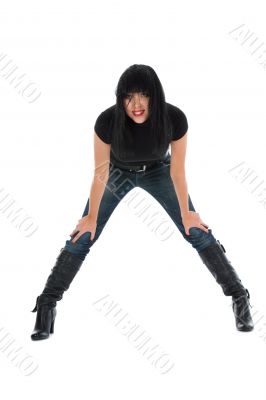 Portrait of the young beautiful girl