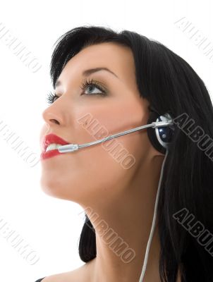 Business woman calling