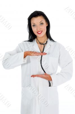 young doctor with stethoscope