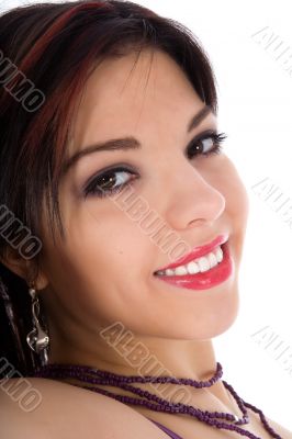 portrait of the brunette