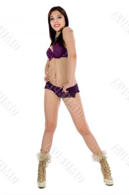 portrait of the brunette