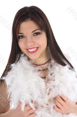 portrait of the brunette