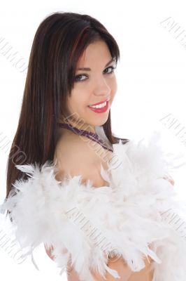 portrait of the brunette