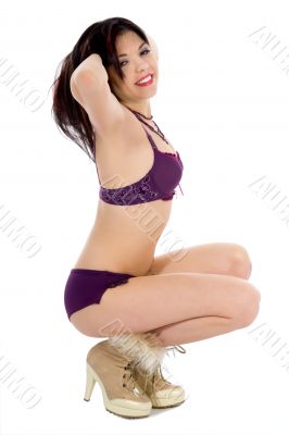 portrait of the brunette