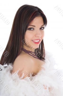 portrait of the brunette