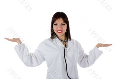young doctor with stethoscope
