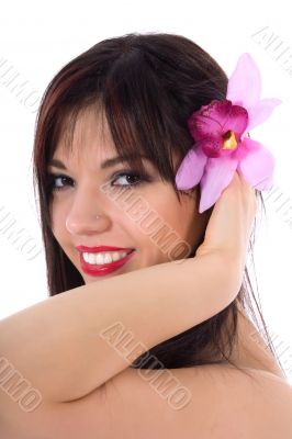 portrait of the brunette