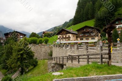 Small town in Alps