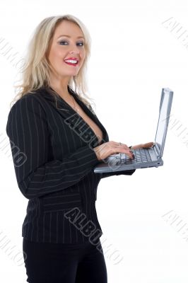business woman and laptop