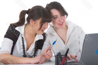 business women  working