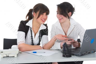 business women  working