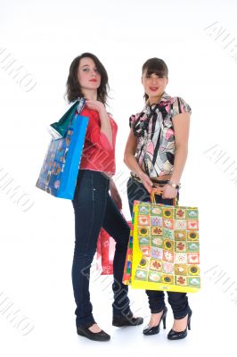 expressive girls shopping