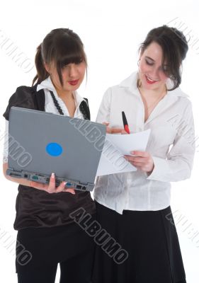 business women  working