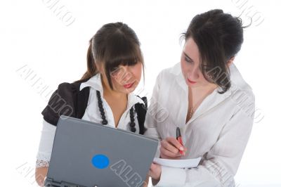 business women  working