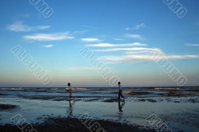 Running girls