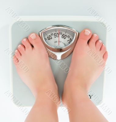 beautiful woman legs with  scales