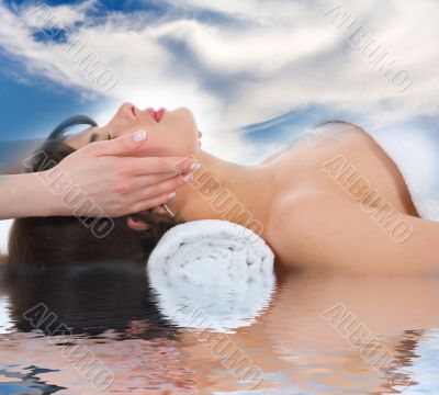 relax massage to the girl relax massage to the girl