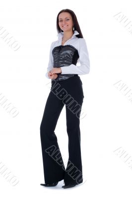 Brunette in business dress Brunette in business dress