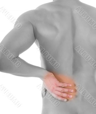 Back of the young graceful men Back of the young graceful men