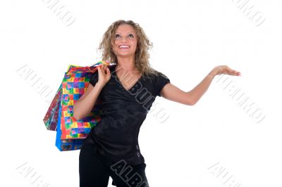 expressive woman shopping expressive woman shopping