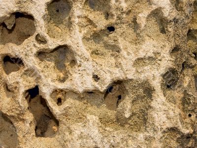 Limestone with strong erosion Limestone with strong erosion