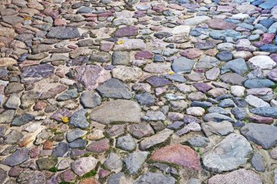 Cobblestone surface background