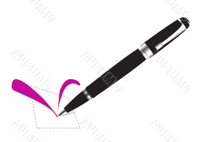 A piece of white checksheet with marking A piece of white checksheet with marking
