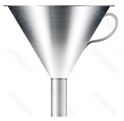 funnel made of stainless steel 