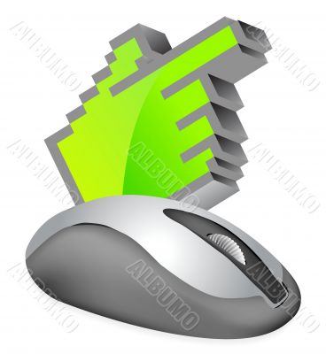 Computer Mouse with cursor 