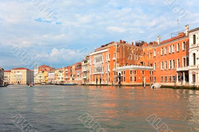 Palaces on Grand Canal Venice Italy