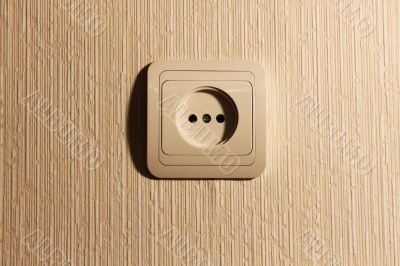 Wall plug with a sharp shade