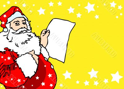 Christmas SAnta card, navidad poster, paper Christmas SAnta card, navidad poster, paper