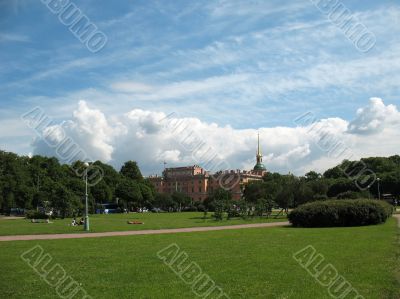 Campus Martius, view of the Mikhailovsky Castle