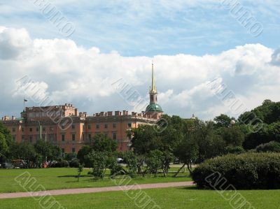 Campus Martius, view of the Mikhailovsky Castle