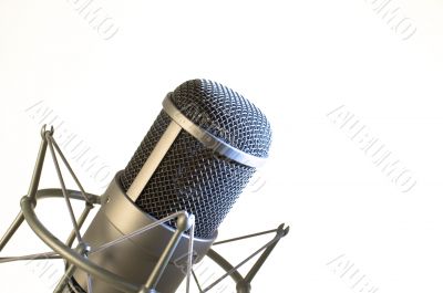 Microphone in studio.