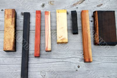 pieces of wood in a row pieces of wood in a row