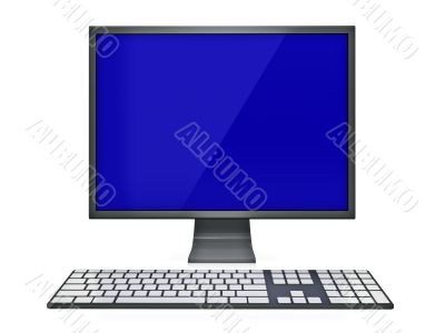 Display and keyboard