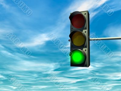 Green traffic light