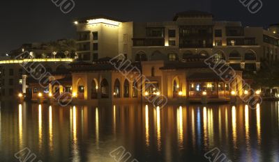 Luxury hotel in the night