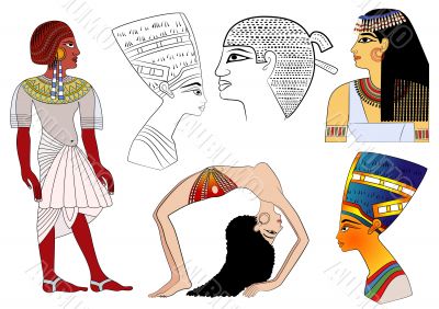 various design elements of ancient Egypt