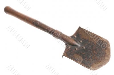 Military shovel. Russia. Eastern Europe.