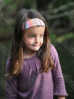 terrified little girl