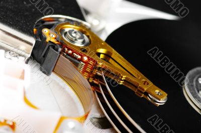 detail of hard disk