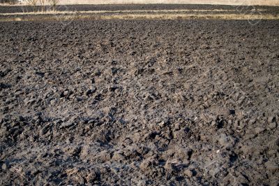 Plowed Field In Spring Plowed Field In Spring