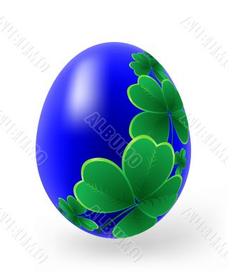 Easter eggs with decor elements 