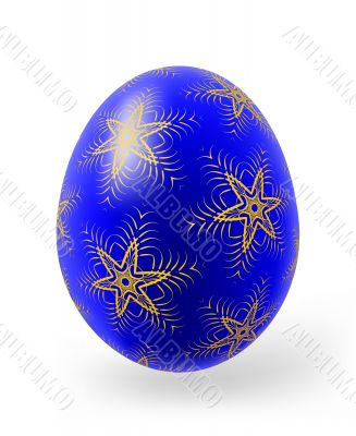 Easter eggs with decor elements 