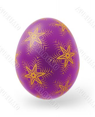 Easter eggs with decor elements 