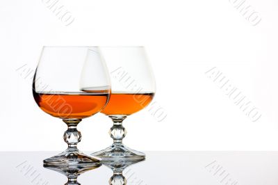 Brandy and glass